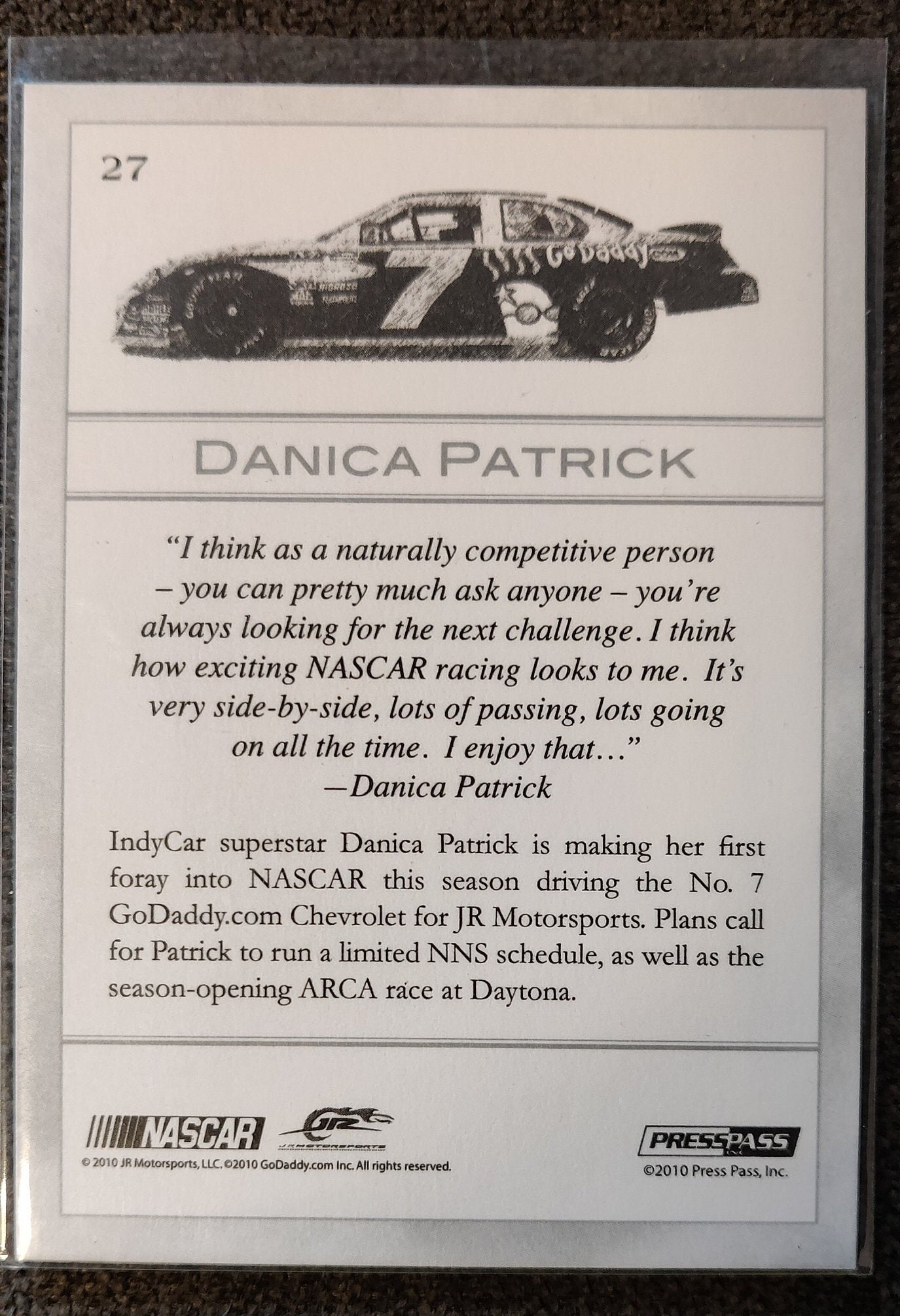 2010 Press Pass #27 Danica Patrick 2010 Press Pass #27 Danica Patrick