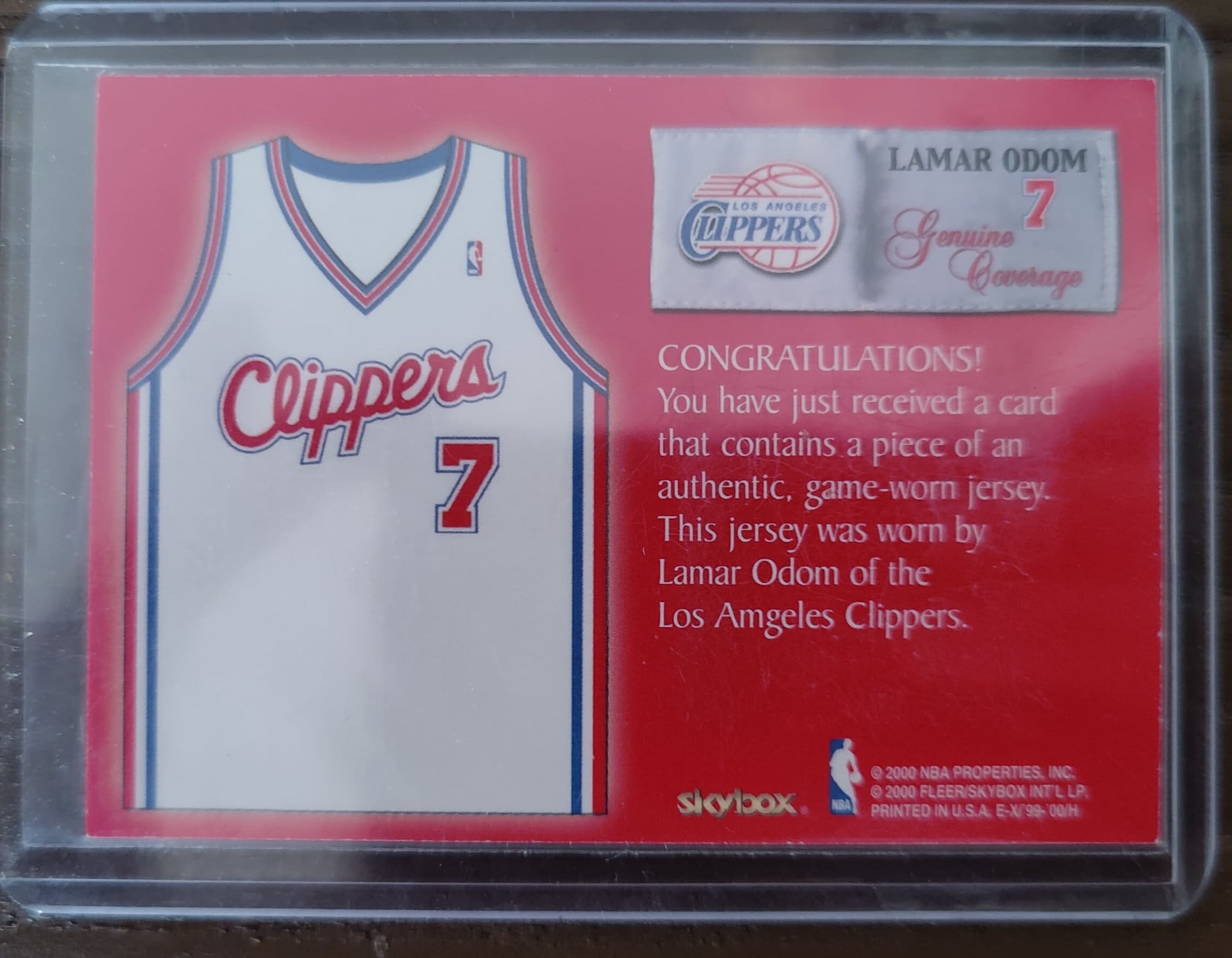 1999-2000 Skybox E-X Genuine Coverage Lamar Odom - Etsy