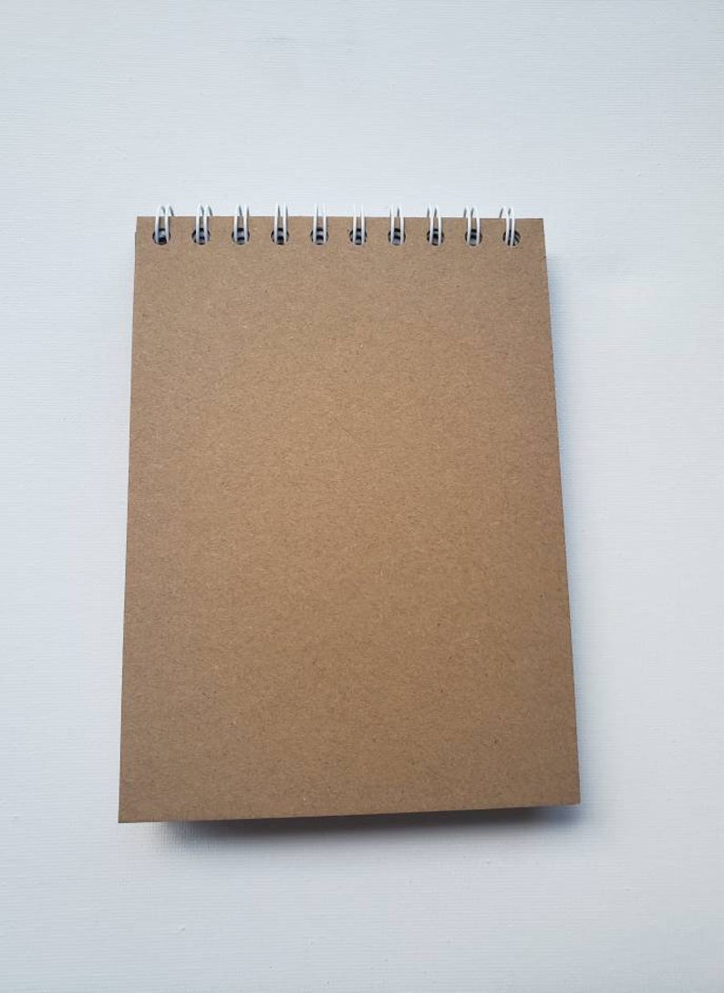 5 X 7 Journal From Recycled Paper Spiral Journal Etsy