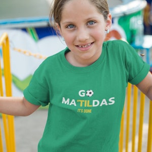 Matilda's kids shirt, Women's world cup kids shirt, Australian soccer fan, The Matildas, Sam Kerr fan, Matildas merch, Matildas kids jersey