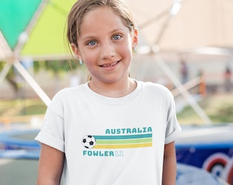 Mary Fowler kids shirt, Australian Women's World Cup kids shirt, Matildas soccer fan, Matildas soccer tee, Girls Matildas jersey, Fowler fan