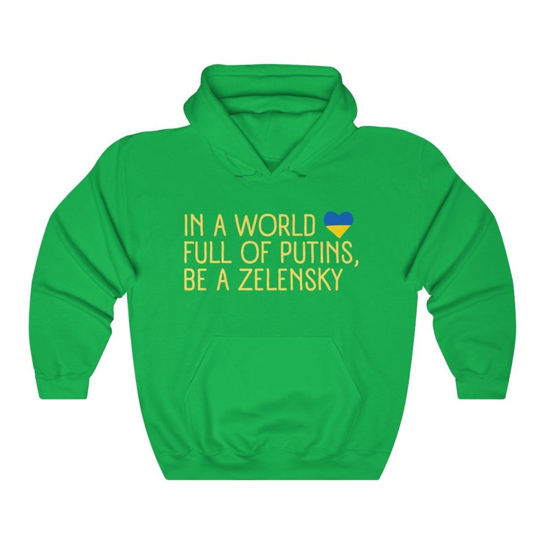 Zelensky Hoodie, Pro Zelensky Hoodie, Ukraine Long Sleeve Pullover