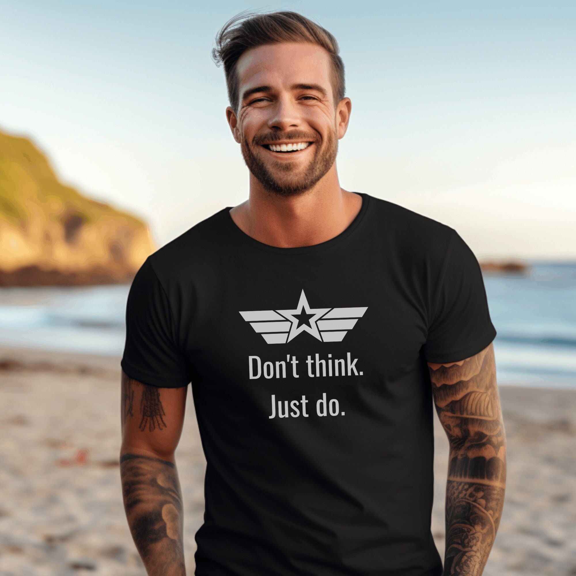 Don't Think Just Do T-shirt Top Gun Shirt Top Gun -  Israel