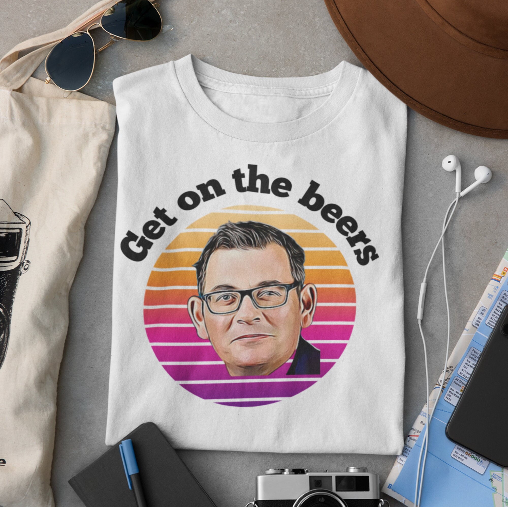 Get on the Beers Tshirt on the Beers Shirt Funny Victoria Etsy Australia