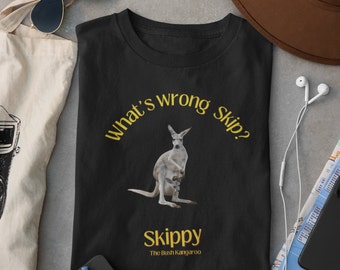 Skippy the bush kangaroo t-shirt, Skippy shirt, Kangaroo shirt,  What's wrong Skip? Aussie icon, Aussie TV Shows, TV classic shirt, Retro TV