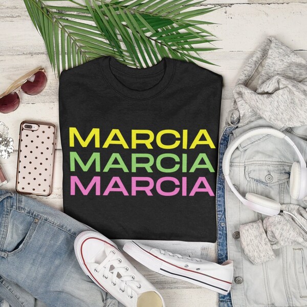 Marcia Marcia Marcia t-shirt, Brady bunch classic t-shirt, Retro 70s TV show quote, Marcia Brady shirt, Groovy 70s t-shirt