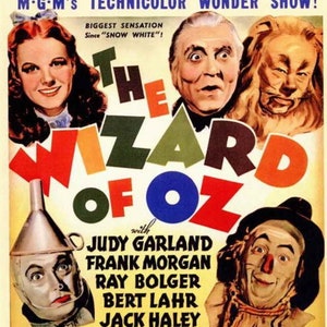 Wizard of Oz Premiered in 1939, On A Unframed 11x17 Poster. Printed on Heavy Card Stock Paper.