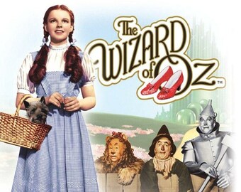 The Wizard of Oz,Dorothy,Toto and Gang on a  12.5” W x 16”H Tin Sign.This Quality Sign Has A Smooth Clear Coat Finish