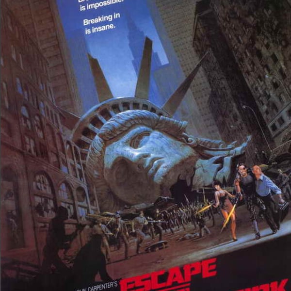 Escape From New York,Classic 11”x17” Movie Poster is Printed on  Heavy Card Stock Paper.Available Framed or Unframed.