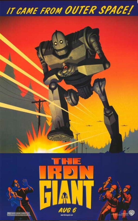 The Iron Giant 11x17 Movie Poster Custom Printed on Heavy Card Etsy