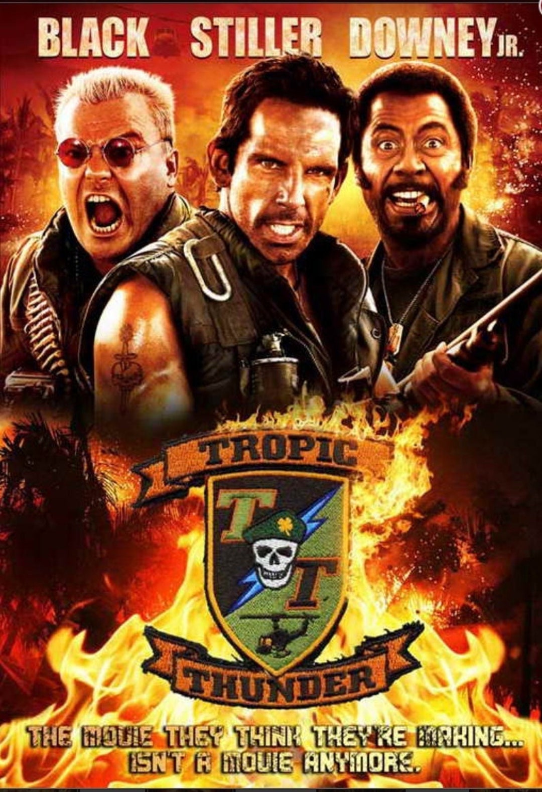 Tropic Thunder,classic 11x17 Movie Poster is Printed on Heavy Card