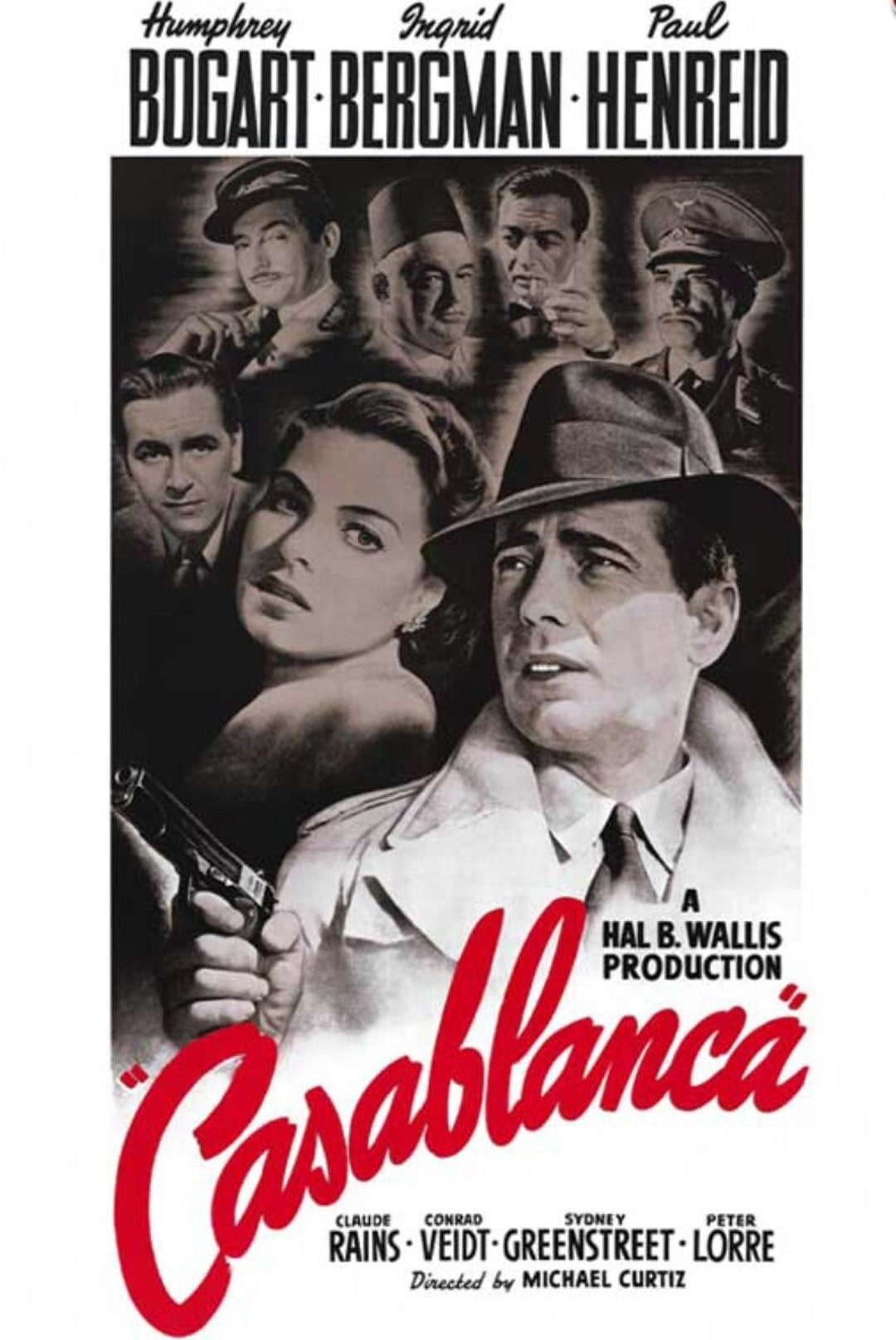 Buy Casablanca 11x17 Movie Poster. Printed on Heavy Card Stock Online