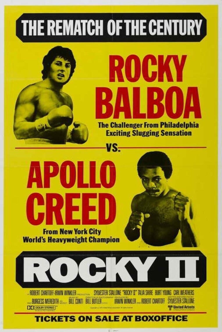 Rocky vs Apollo Creed de Rocky 2. El póster está impreso en papel de  cartulina gruesa. Enmarcado con un marco de madera negra de 11 x 17,  también disponible sin marco. - Etsy México