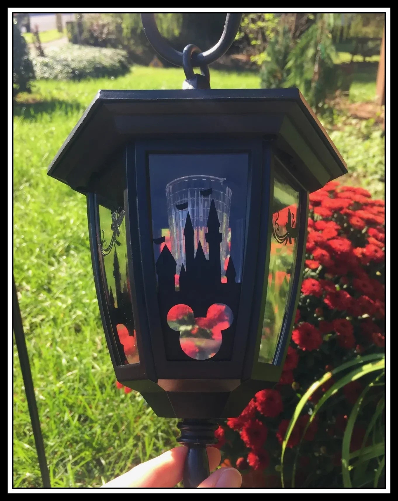 Disney Themed Castle Mickey or Minnie Mouse Solar Lantern