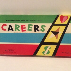 Vintage Parker Brothers Careers Board Game - 1955 - The Game Of Careers