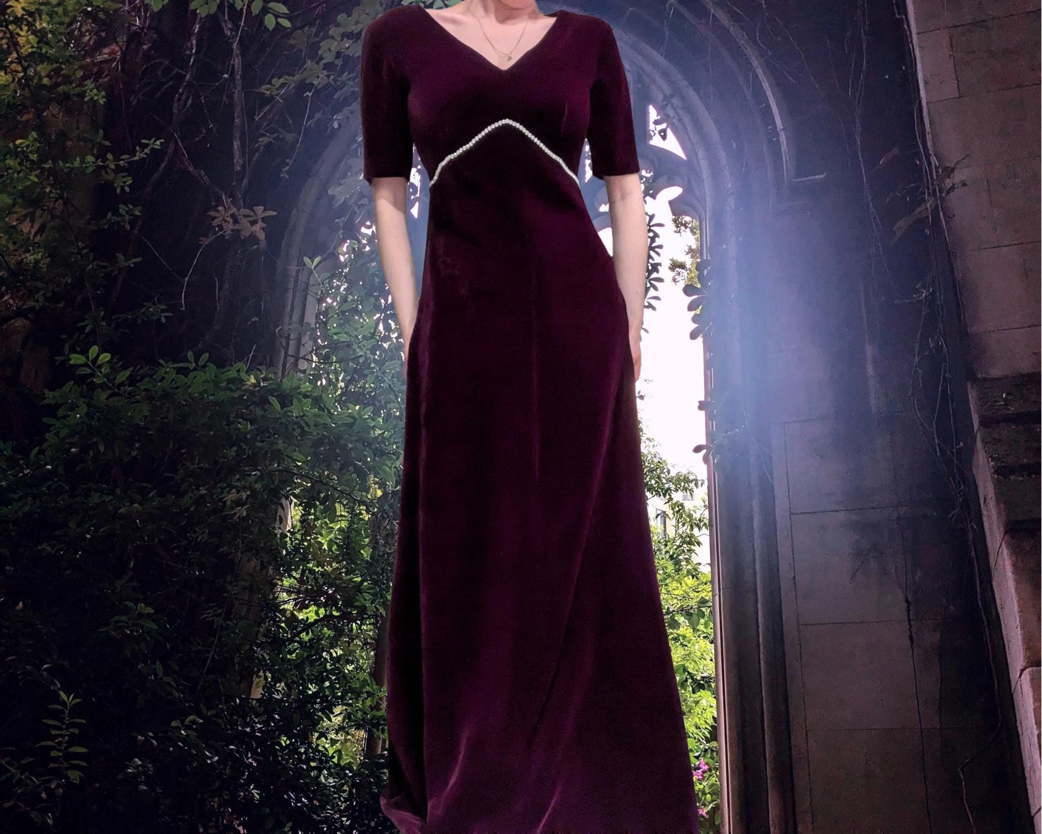1960s evening dresses uk Vintage 1960s Evening Gowns Vintage 1960s Embellished Wiggle Dress/Gown   Very Breezy
