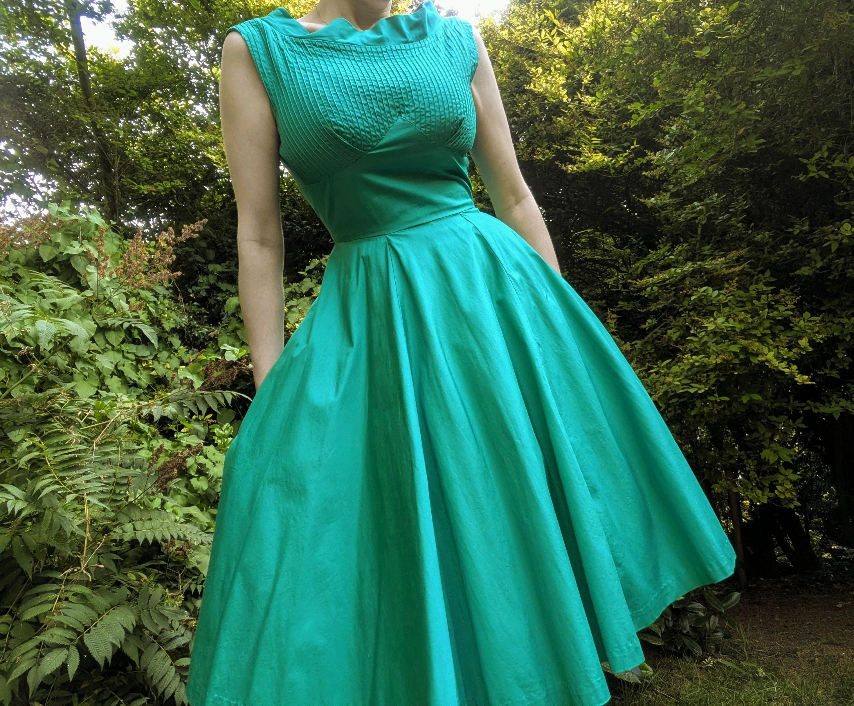 Emerald Green Rockabilly Dress