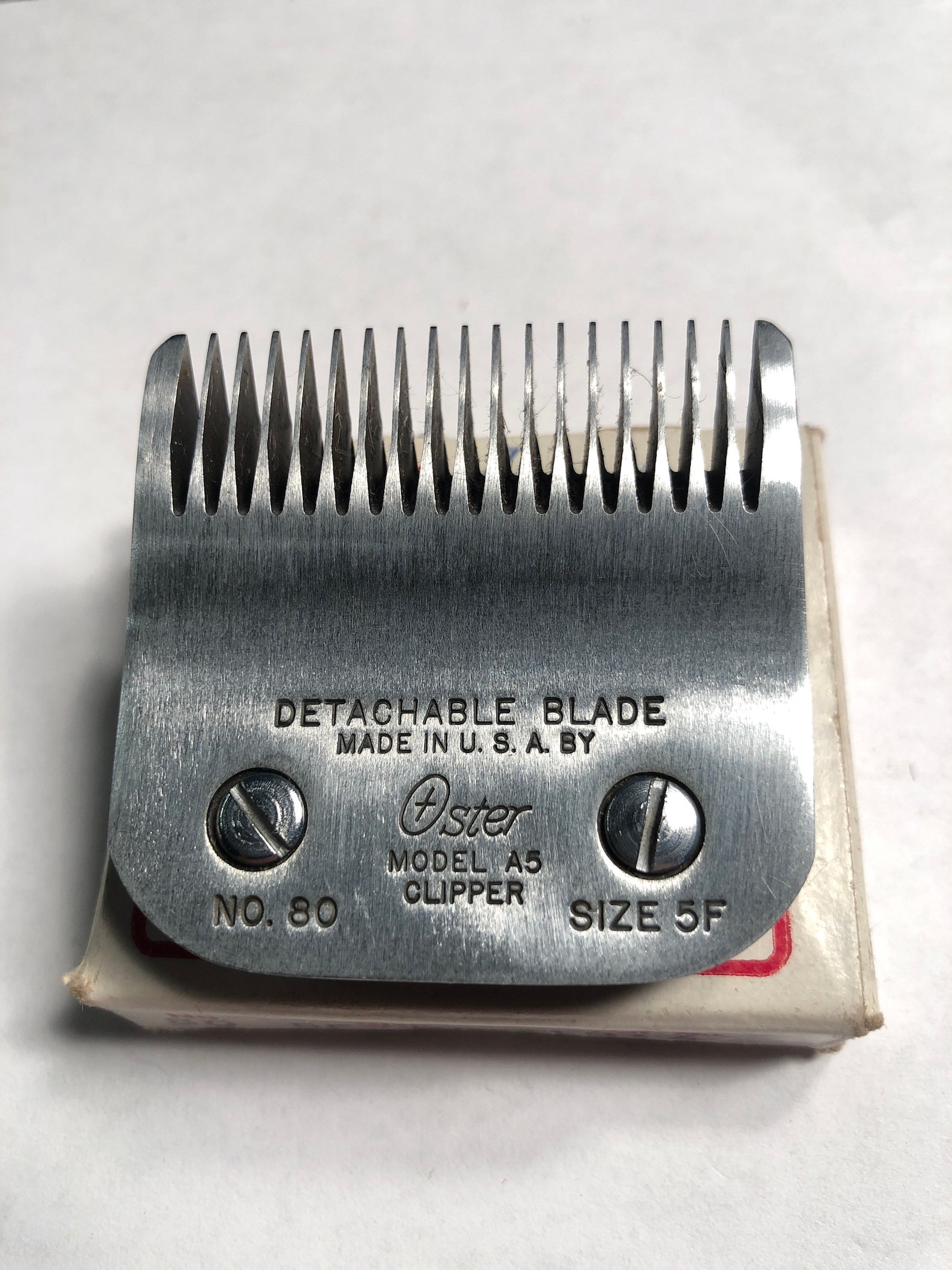 Replacement Oster Model A5 Clipper Blade No. 80 Size 5F Etsy