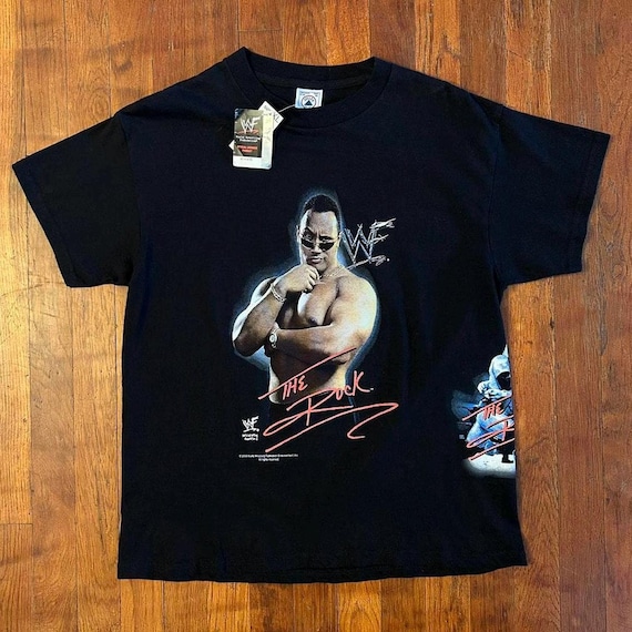 Vintage '90s the Rock WWF Wrestling Layin' the Smack Down AOP