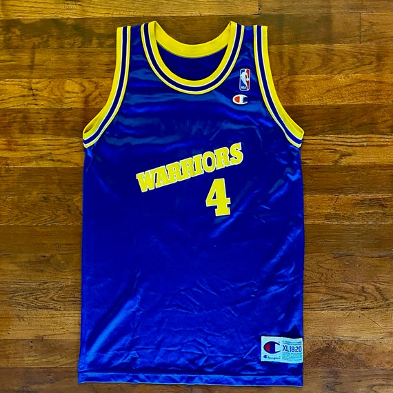 Vintage Nike Golden State Warriors Jersey Mens XL Blue Jason