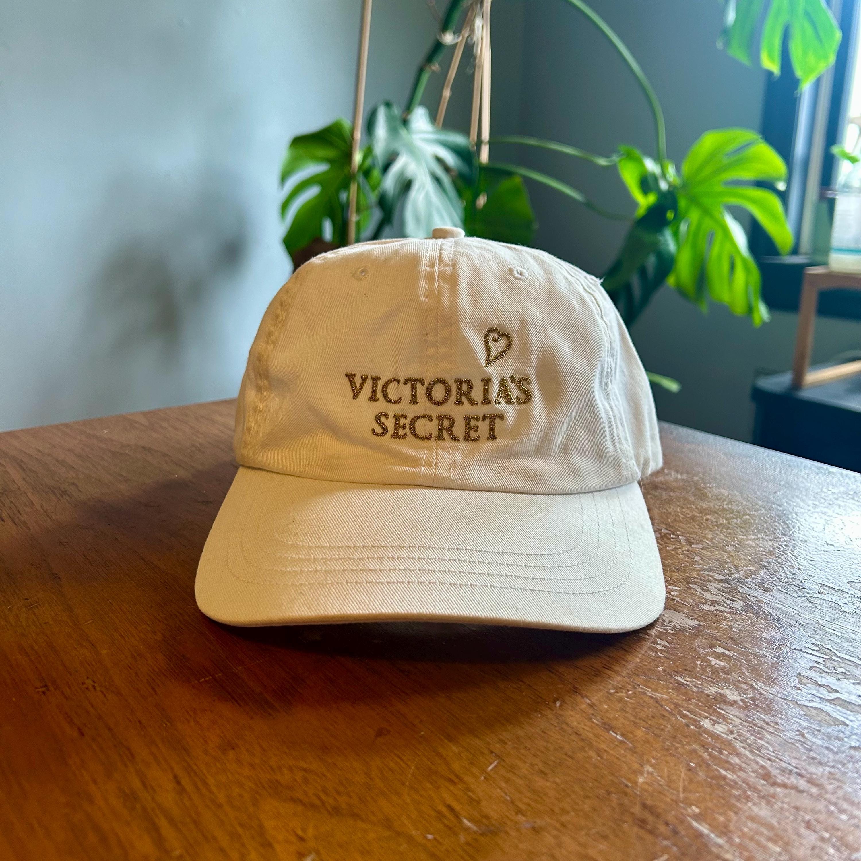 Y2K Vintage Victoria Secret Women\'s Floral Lace Mesh Baseball Cap Hat Hot Pink Victoria main image 2