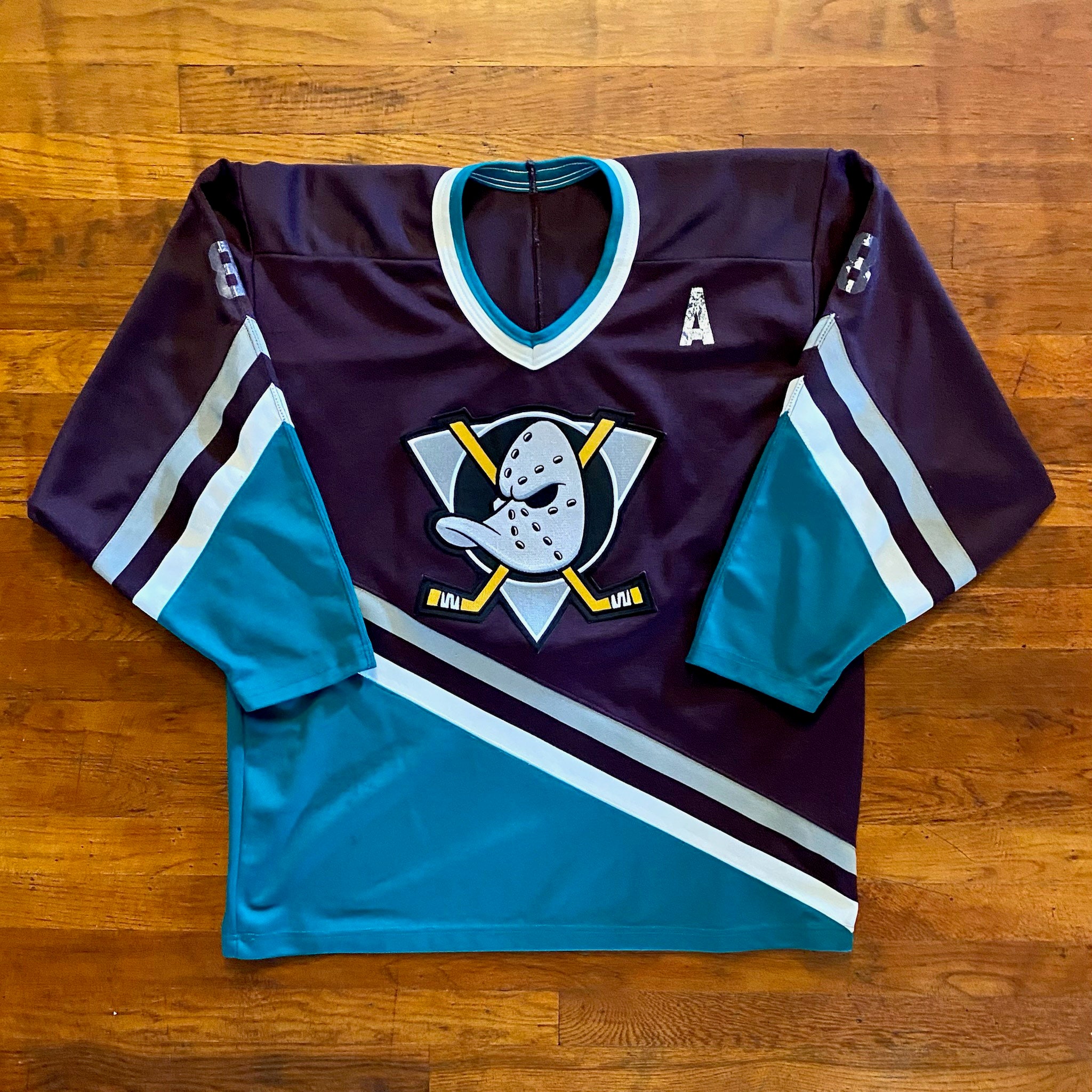 retro-city-threads The Mighty Ducks Goldberg Jersey - Custom Mighty Ducks Jersey (Black) Adult XL