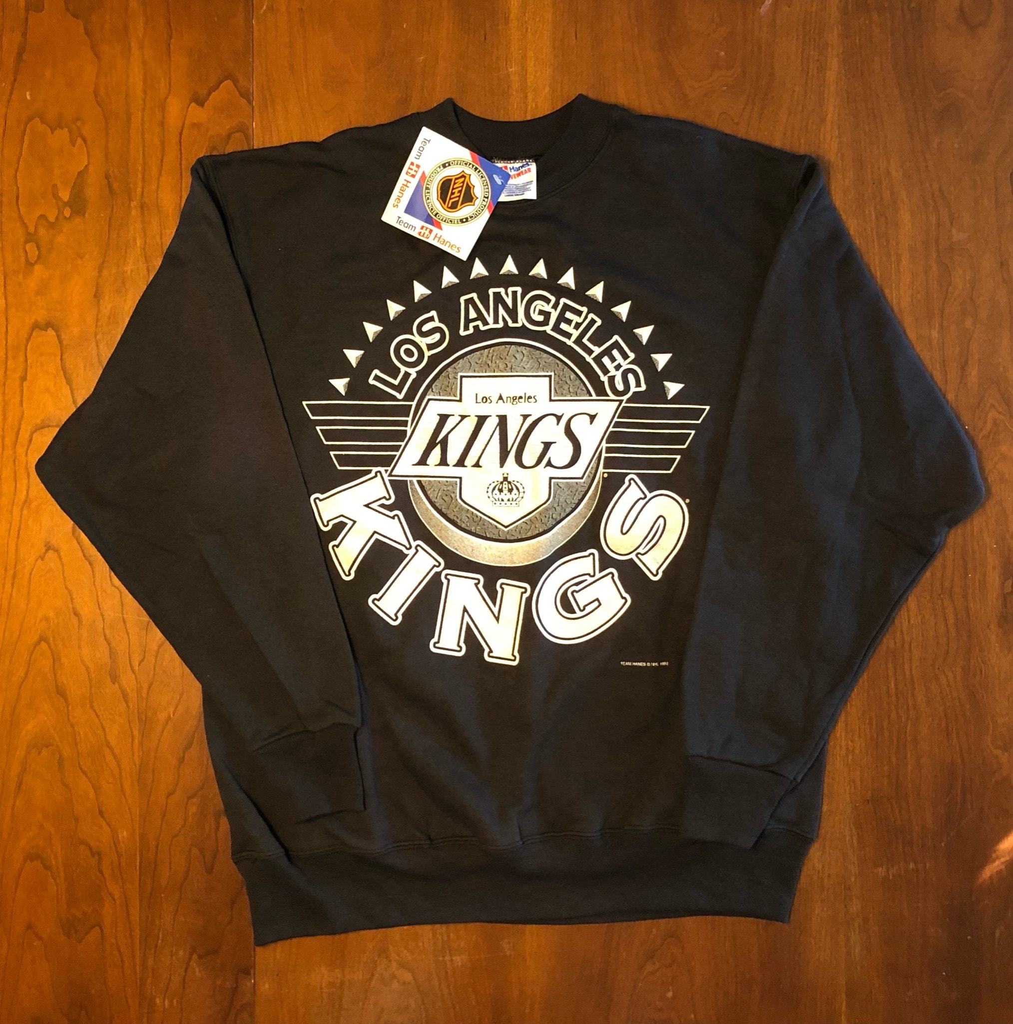 LA Kings Varsity Crewneck Sweatshirt  Vintage Kings Shirt, Los Angeles  Kings Sweater, LA Kings Hockey Pullover, Retro Los Angeles Hockey T  Designed & Sold By Tring Tee