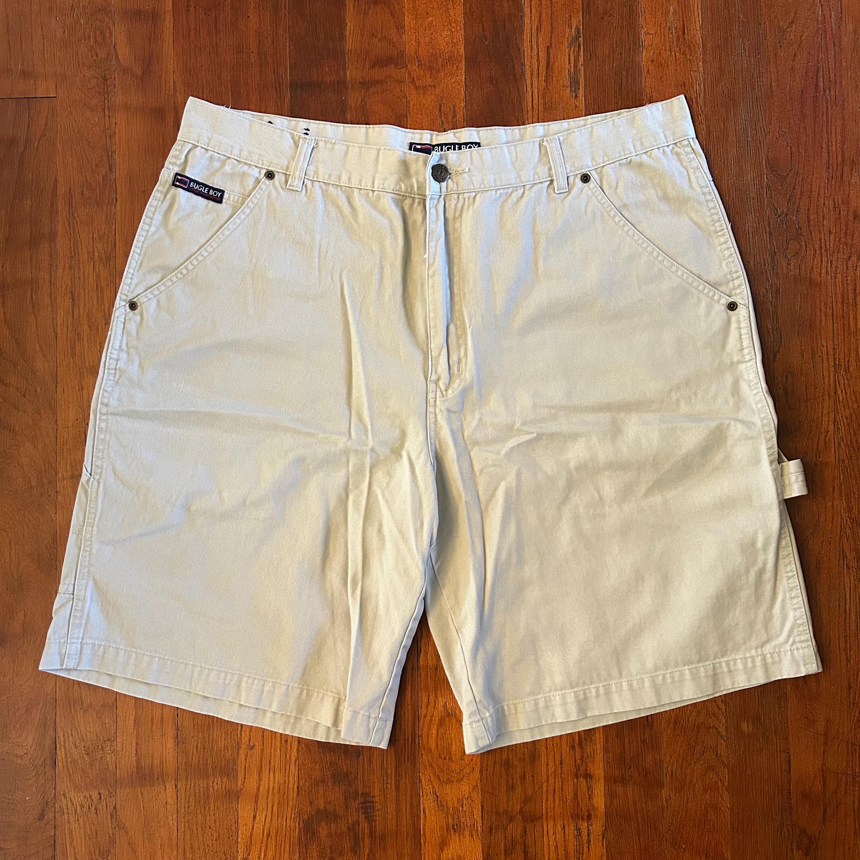 Vintage Bugle Boy Carpenter Workwear Baggy Skater Tan Brown Khaki