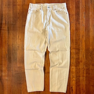 Vintage Levi’s 550 Denim Tan Relaxed Fit Straight Leg Jeans