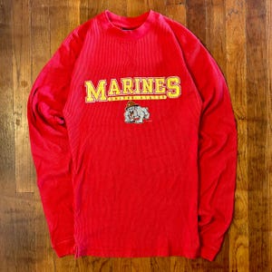 Vintage United States Marine Corps USMC Military Thermal Longsleeve Shirt