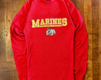 Vintage United States Marine Corps USMC Military Thermal Longsleeve Shirt
