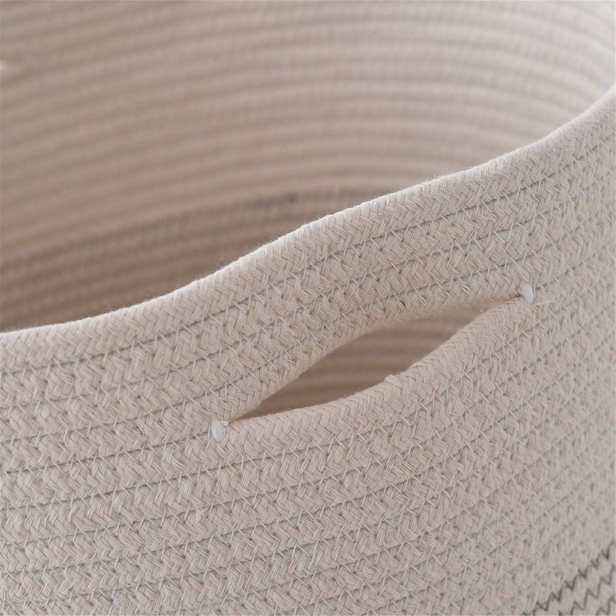 Woven rope basket with lidcotton rope basket for finishing Etsy