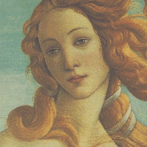 Cross Stitch Pattern The Birth of Venus - Botticelli (Bust)