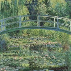 Cross Stitch Patter The water lily pond by Claude Monet
