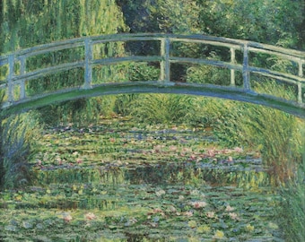 Cross Stitch Patter The water lily pond by Claude Monet