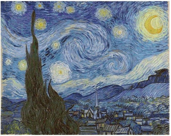 Cross Stitch Pattern Starry Night - Vincent van Gogh