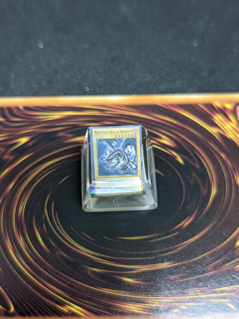 Miniature Yugioh Card Keycaps 1 Holographic Etsy