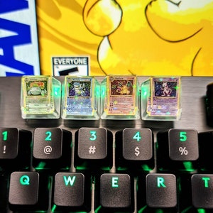 Miniatuur Holo Pokemon-kaartsleutelkappen - basisset