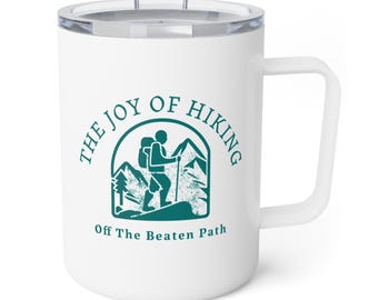 Insulated Stainless Steel Coffee Mug: 10oz Hiker Travel Cup