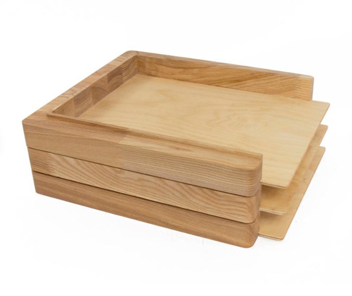 Wooden file sorter Wooden paper tray Wooden paper holder Etsy