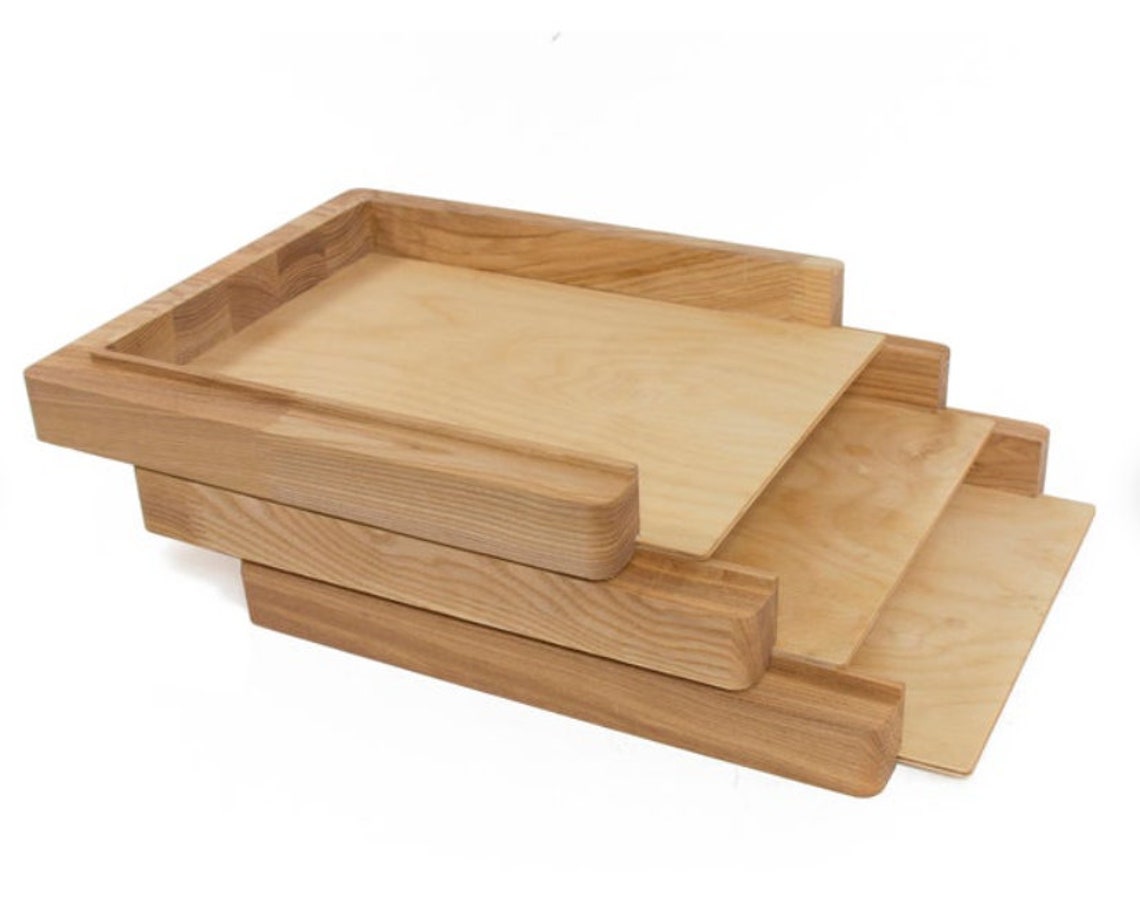 Wooden file sorter Wooden paper tray Wooden paper holder Etsy
