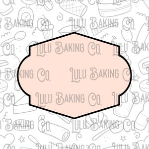 Linda Plaque Cookie Cutter