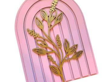 Letrero de arco floral bohemio, decoración de pared de arcoíris bohemio, arte de pared de arco, letrero floral para guardería, decoración de estantería bohemia, decoración de pared natural, regalo para mejor amigo
