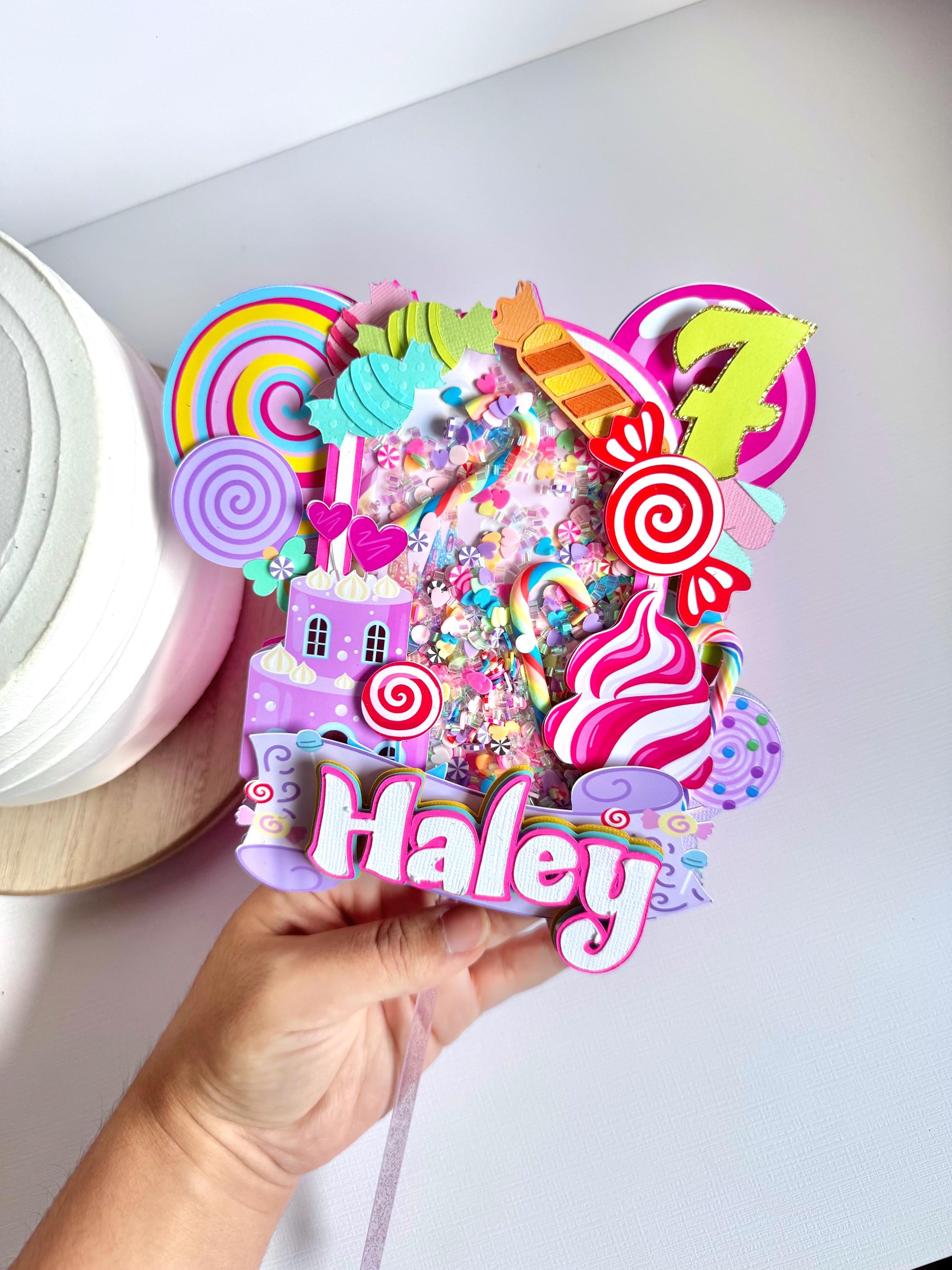 Custom Candy Cake Topper