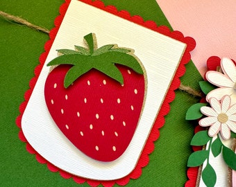 Berry First Birthday Banner, Custom Party Banner, Strawberry Birthday Banner, Berry 1st Birthday Decor, Berry girl theme party