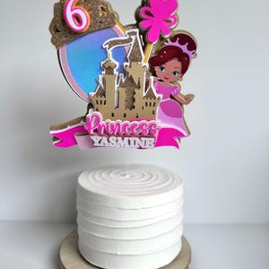 Princess Castle Custom Birthday Cake Topper, Princess Birthday Party Decor, Princess Cake Decor, Fairytale Cake Topper, Enchanting Princess