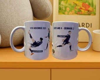 Scotland vs Denmark - World Cup qualifier mug.