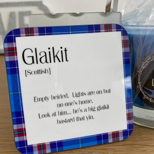 Scottish dialect placemats - set of 8