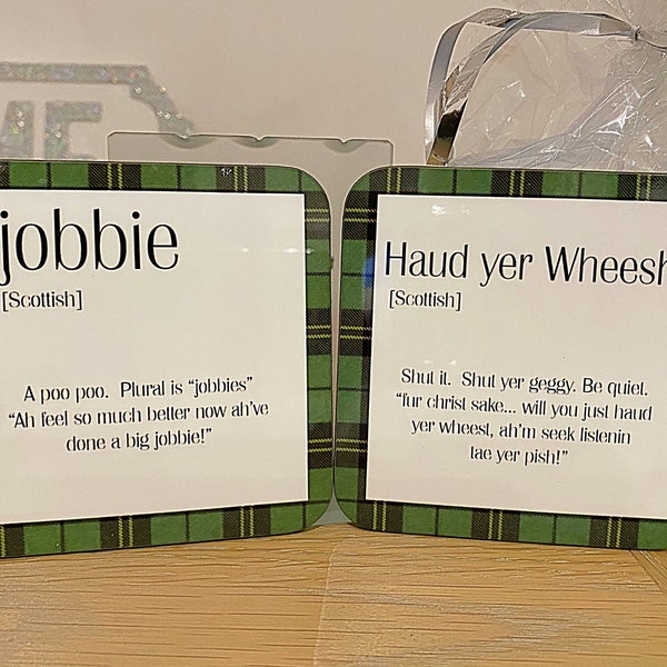 Scottish Coaster Set - Scottish Insults set of 12 coasters