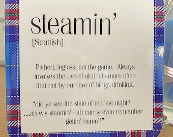 Podkładka Steamin’ Scottish Dialect